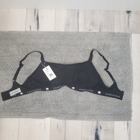 Cadenshae Activewear Nursing Bra Swift Bra Stellar Size Large Black & White - Picture 12 of 16
